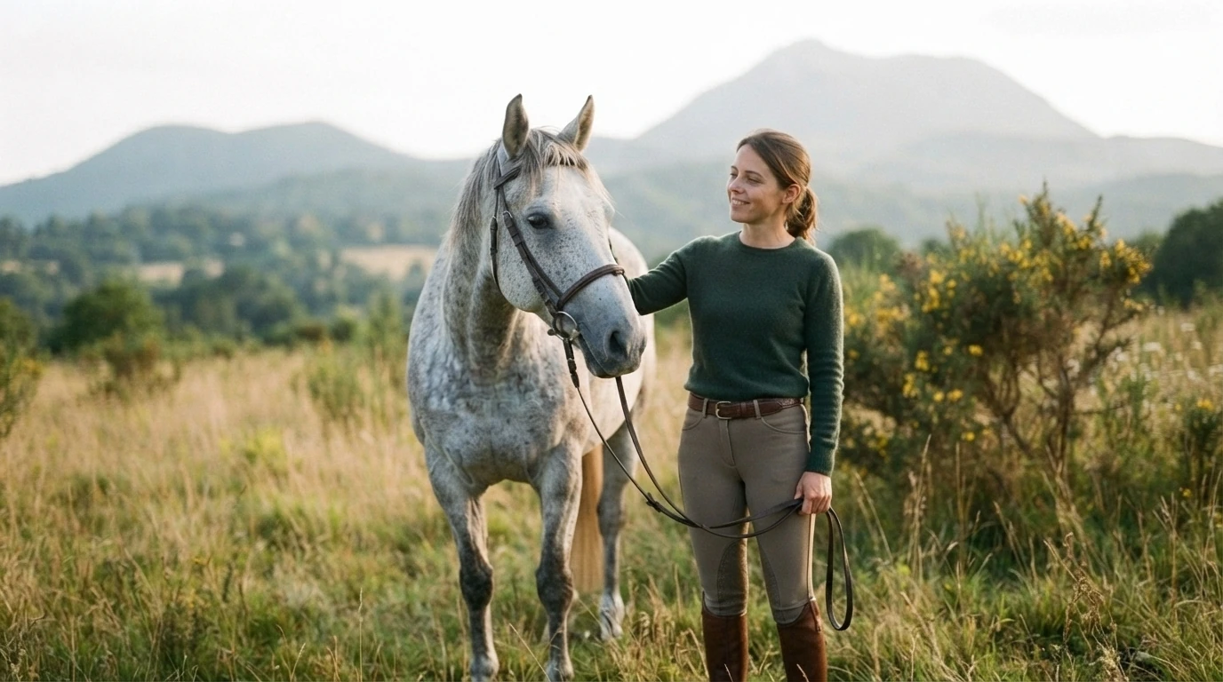 Cours d'équitation à Saint-Gérand-le-Puy, Allier