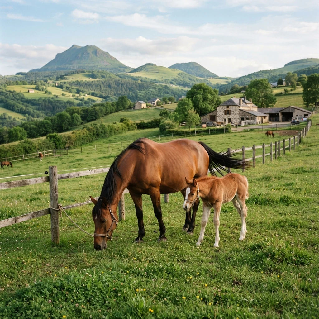 Élevage de chevaux au Ecurie Luisa ARGAN, Saint-Gérand-le-Puy