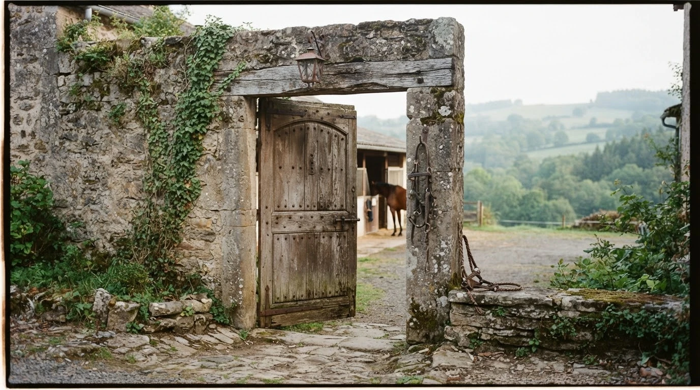 Entrée du Ecurie Luisa ARGAN, centre équestre à Saint-Gérand-le-Puy